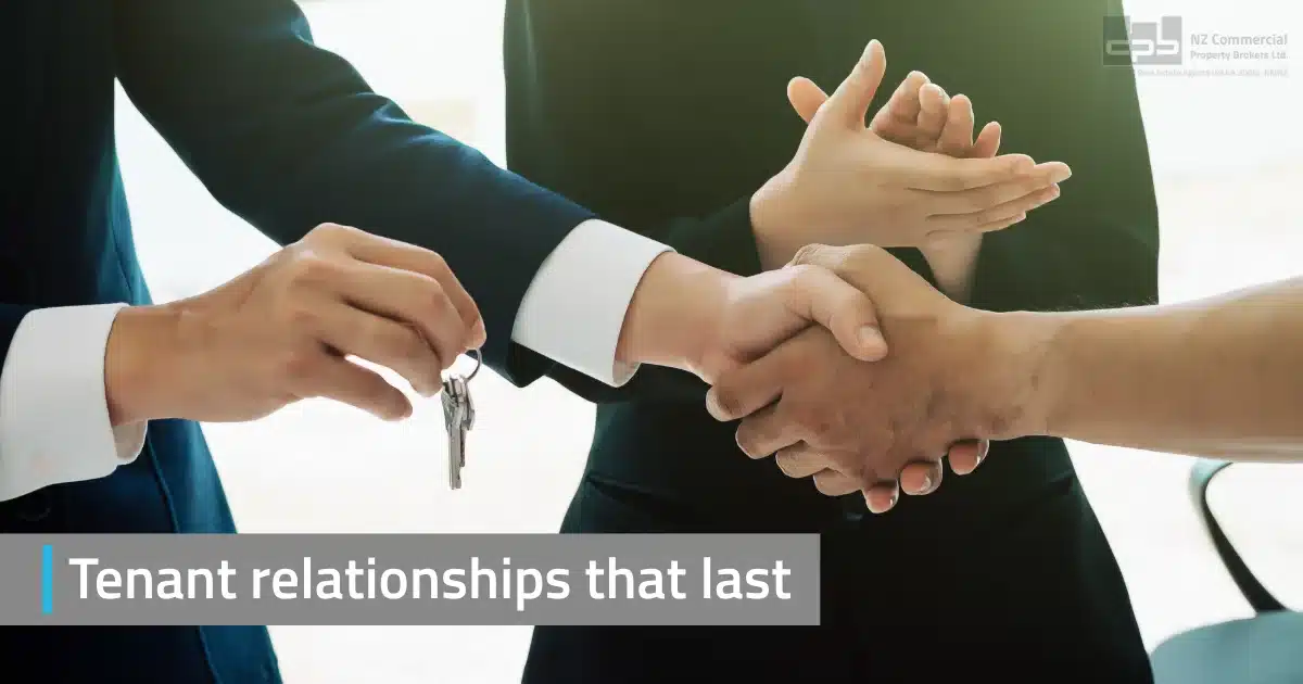 Handshake and key exchange symbolizing strong tenant relationships and leasing success.
