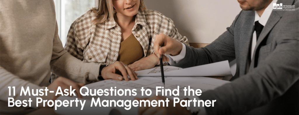Infographic featuring 11 key questions to identify the ideal property management partner for your needs.